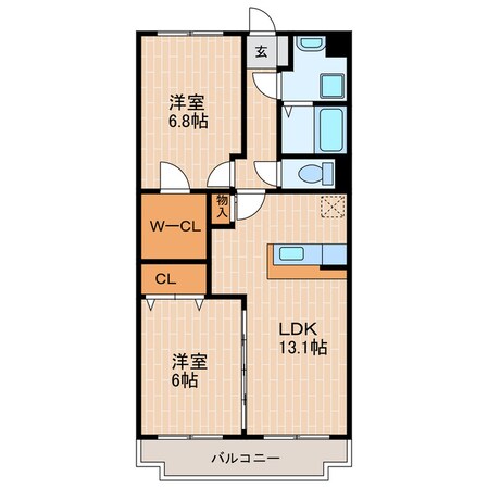 菊川駅 徒歩15分 4階の物件間取画像